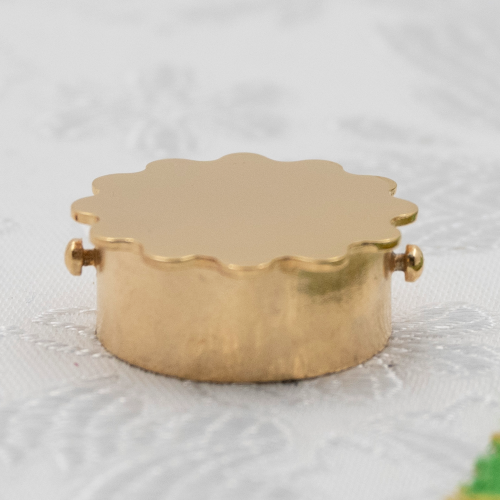 2.7.0631лф-М Мощевик латунный с вставками в позолоте и фрагментарным серебрением фото 3 2.7.0631лф-М Мощевик латунный с вставками в позолоте и фрагментарным серебрением фото 3