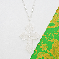 2.10.0603л/64л Крест наперсный в серебрении