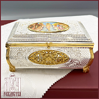 2.7.0615лф-К Крестильный ящик с фрагментальной позолотой