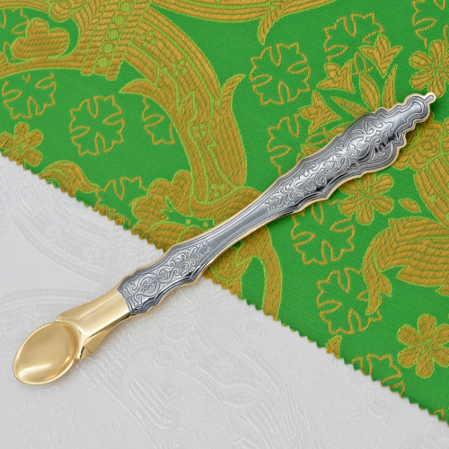 2.7.1552лпр Лжица латунная с патинированием в позолоте 2.7.1552лпр Лжица латунная с патинированием в позолоте