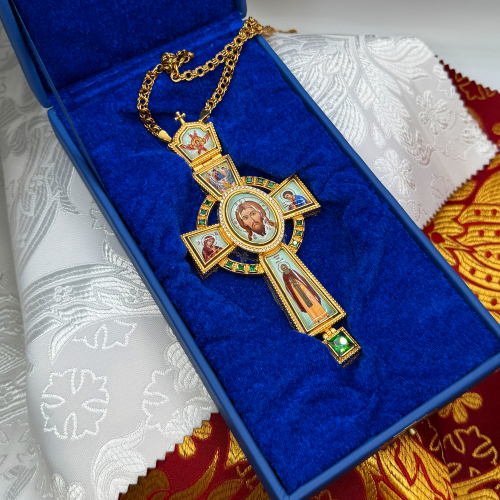 2.10.0400лп-2/1лп Наперсный латунный крест фото 3 2.10.0400лп-2/1лп Наперсный латунный крест фото 3