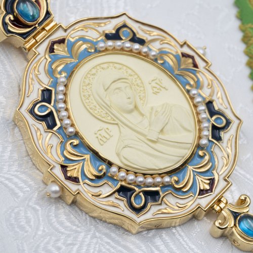 2.7.2620лп-11/1лп-К-М Архиерейский наперсный комплект в позолоте фото 4