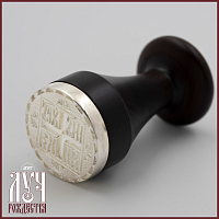 2.7.2220л Печать для просфор латунная в серебрении (круглая)