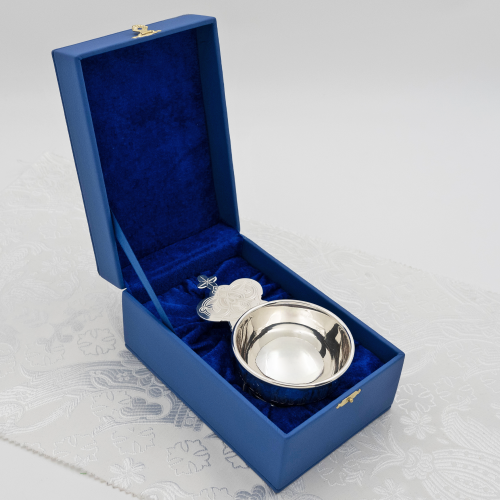 2.7.2770л Корец латунный в серебрении фото 4