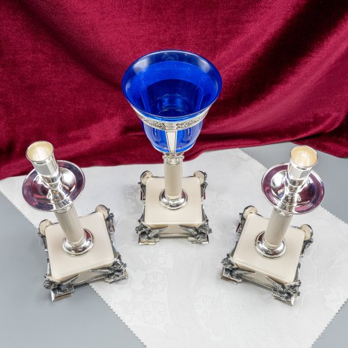 2.7.2664лрч-К Набор напрестольный - лампада и подсвечники фото 2