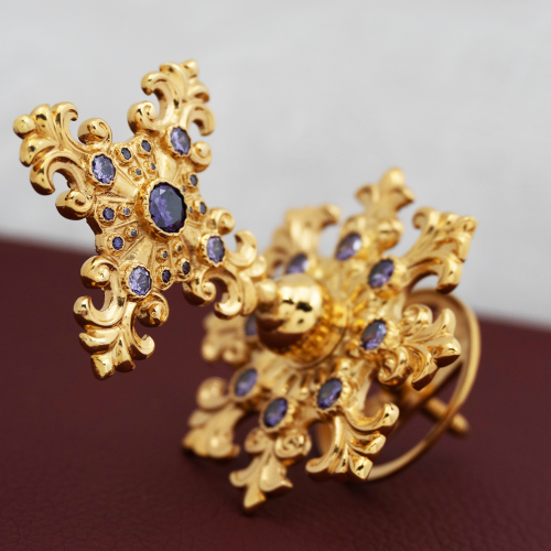 2.7.1420лп Крест на митру латунный в позолоте фото 5 2.7.1420лп Крест на митру латунный в позолоте фото 5