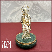 2.13.0070лп Скульптура латунная Св. Апостол Петр в позолоте