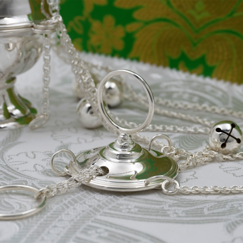 2.7.3021лр Кадило латунное с патинированием в серебрении фото 3