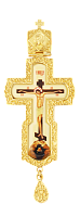 2.10.0187лп-2 Крест латунный в позолоте с принтом