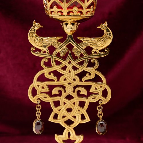 2.7.2871лп-К Набор напрестольный - лампада и подсвечники в позолоте фото 8 2.7.2871лп-К Набор напрестольный - лампада и подсвечники в позолоте фото 8