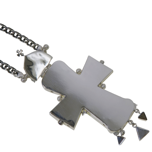 2.10.0542лнрэ/113лр Крест наперсный с натуральными камнями фото 3 2.10.0542лнрэ/113лр Крест наперсный с натуральными камнями фото 3