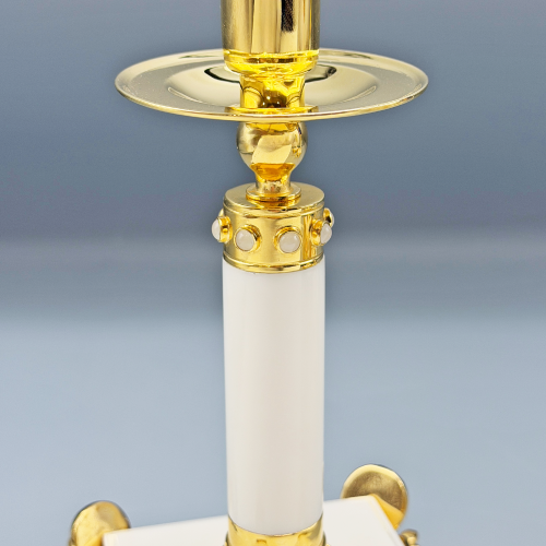 2.7.2663лпч Подсвечник в позолоте с акриловой ножкой фото 6
