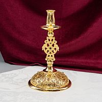 2.7.2652лп Подсвечник латунный в позолоте