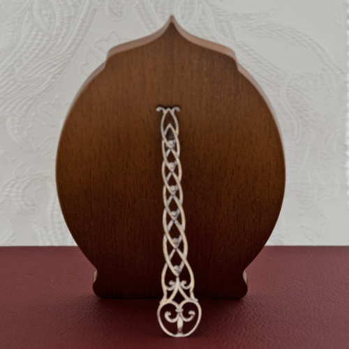 2.78.0923л Икона настольная латунная Святитель Василий Великий фото 4