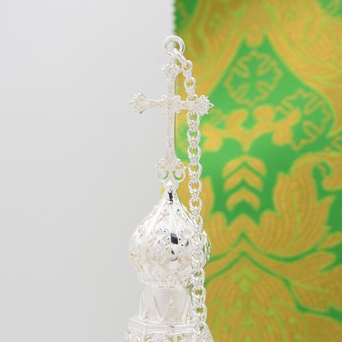 2.7.1097л Кадило латунное в серебрении фото 6 2.7.1097л Кадило латунное в серебрении фото 6