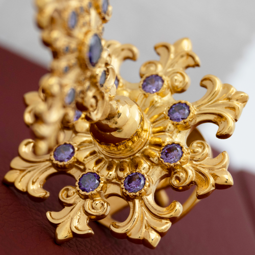 2.7.1420лп Крест на митру латунный в позолоте фото 4 2.7.1420лп Крест на митру латунный в позолоте фото 4