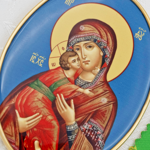 2.7.1532лп-2/10лп Панагия латунная в позолоте фото 3