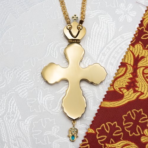 2.10.0675лп-2/1лп Крест наперсный в позолоте фото 3