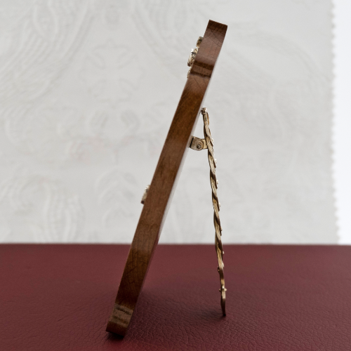 2.78.0957л Икона настольная в серебре -Святой великомученик Иоанн Сочавский. фото 2