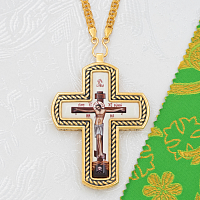 2.10.0551лпр-2/1лп Крест наперсный в позолоте