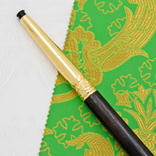 2.7.2833лп Жезл латунный с зелеными камнями в позолоте фото 4 2.7.2833лп Жезл латунный с зелеными камнями в позолоте фото 4