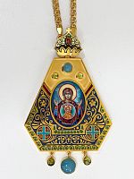М7.7.2411лпнэ-15/1лп Панагия с цепью (Юв. сплав)