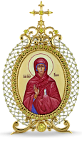 Икона настольная серебряная - святая пророчица  Анна.