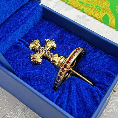 2.7.2617лп Крест на митру латунный в позолоте фото 2 2.7.2617лп Крест на митру латунный в позолоте фото 2