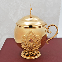 2.7.0684лп Ладанница латунная в позолоте