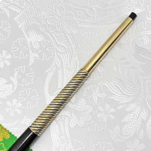 2.7.1699лпр Жезл латунный с красными камнями в позолоте фото 2