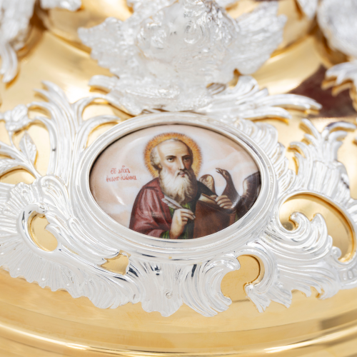 2.7.2759клп-18 Потир комбинированый в позолоте с фрагментарным серебрением на 1л фото 4 2.7.2759клп-18 Потир комбинированый в позолоте с фрагментарным серебрением на 1л фото 4