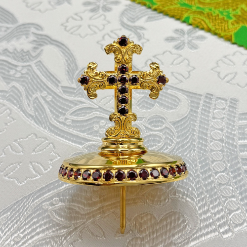 2.7.2617лп Крест на митру латунный в позолоте 2.7.2617лп Крест на митру латунный в позолоте