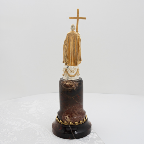 2.14.0027лф Скульптура Святой Равноапостольный Великий князь Владимир на подставке из мрамора фото 3 2.14.0027лф Скульптура Святой Равноапостольный Великий князь Владимир на подставке из мрамора фото 3