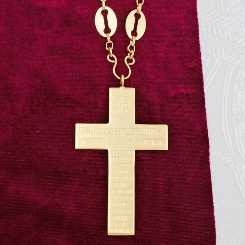 2.10.0205лп/46лп Крест наперсный Павловский латунный в позолоте фото 3 2.10.0205лп/46лп Крест наперсный Павловский латунный в позолоте фото 3