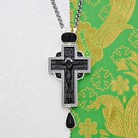 2.10.0252лр-13/1лр Крест наперсный с деревянным Распятием