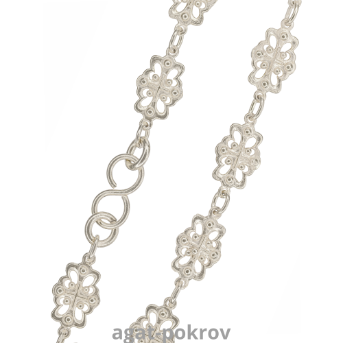 2.7.0203л Цепь для священников латунная в серебрении 2.7.0203л Цепь для священников латунная в серебрении