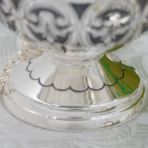 2.7.2961лр Кадило латунное с патинированием в серебрении фото 4 2.7.2961лр Кадило латунное с патинированием в серебрении фото 4