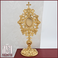 2.7.1889лп Мощевик латунный на ножке в позолоте