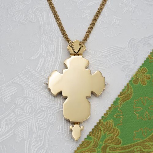 2.7.2620лп-11/1лп-К-М Архиерейский наперсный комплект в позолоте фото 12